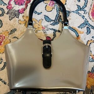 Beijo Beige and Black Tote Bag